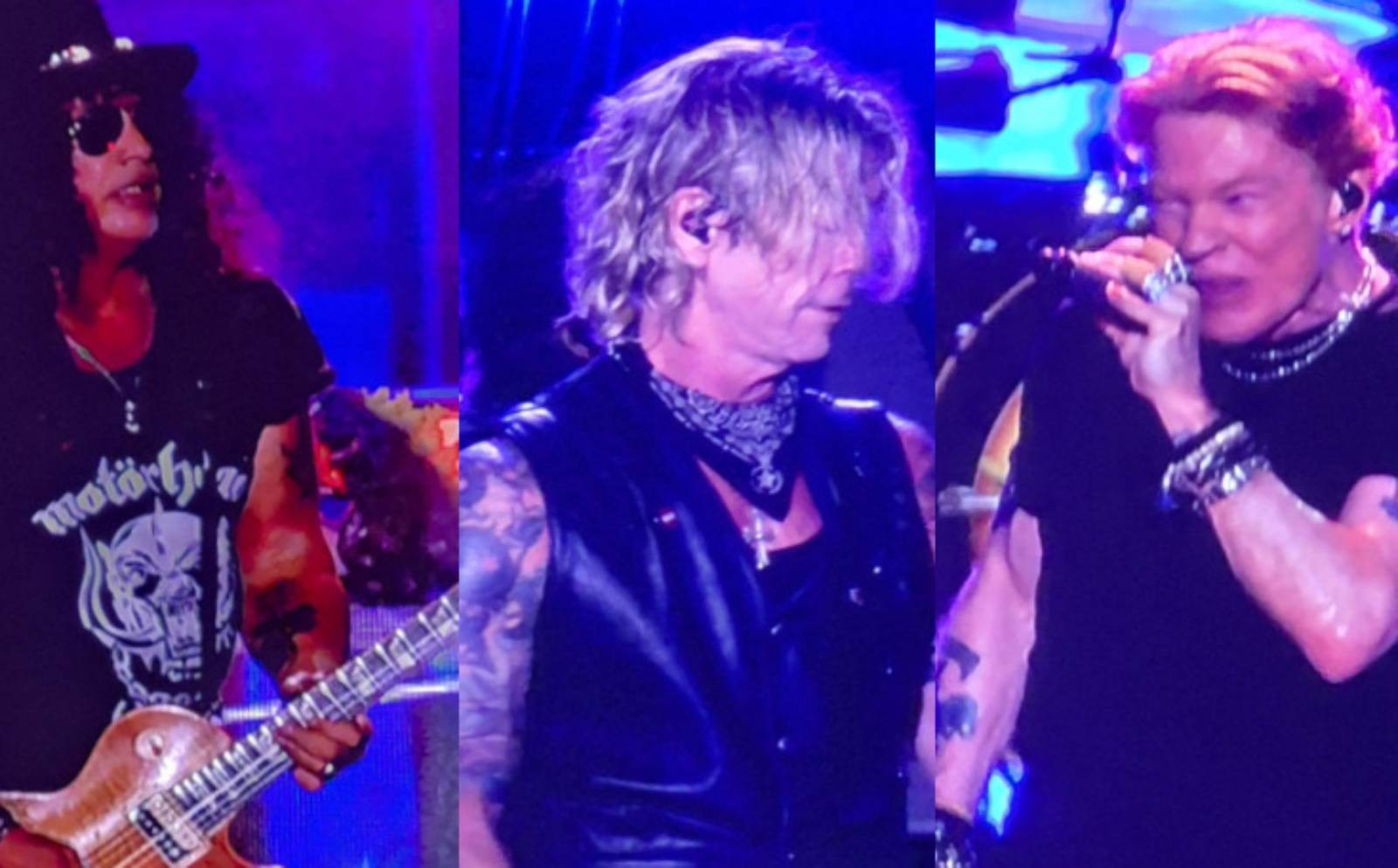 Fãs de Guns N’ Roses não se importam que Axl Fãs de Guns N' Roses não se importam que Axl virou o Zezé di Camargo do rock. E nem deveriam