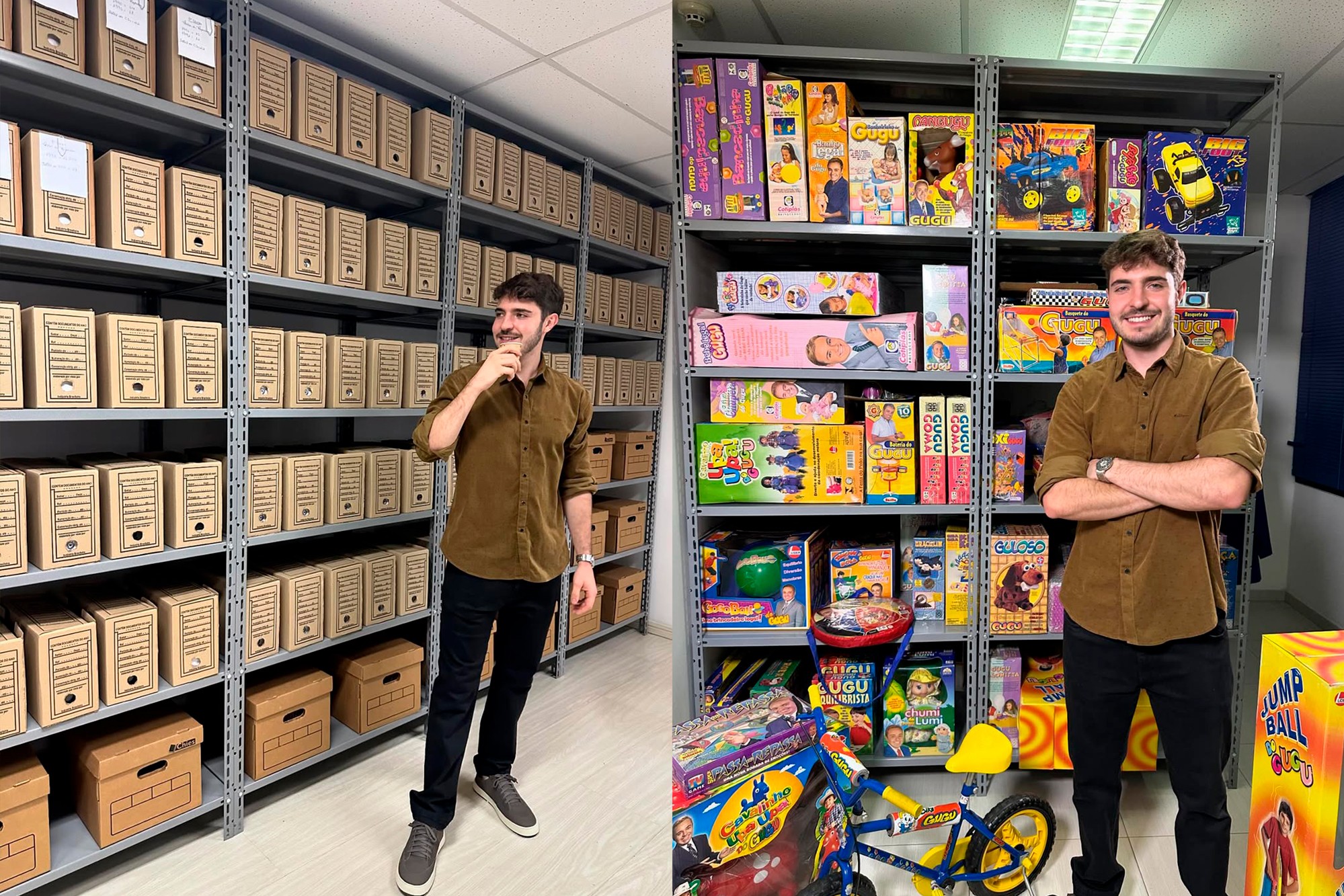 Filho de Gugu abre as portas do acervo do pai, com mais de 30 mil itens