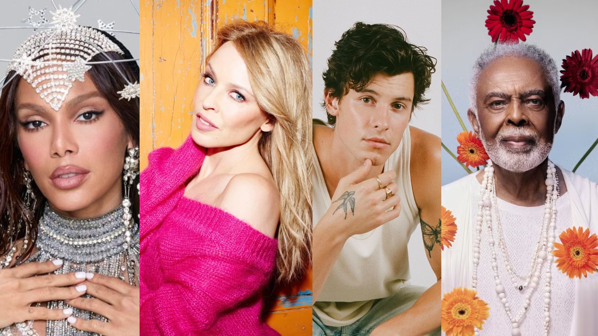 Kylie Minogue, Shawn Mendes, Anitta, Gil e Seu Jorge vão se apresentar no Earthshot Prize 2025