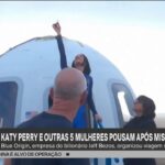 Orlando Bloom posa com atriz fantasiada de Katy Perry em festa de Halloween