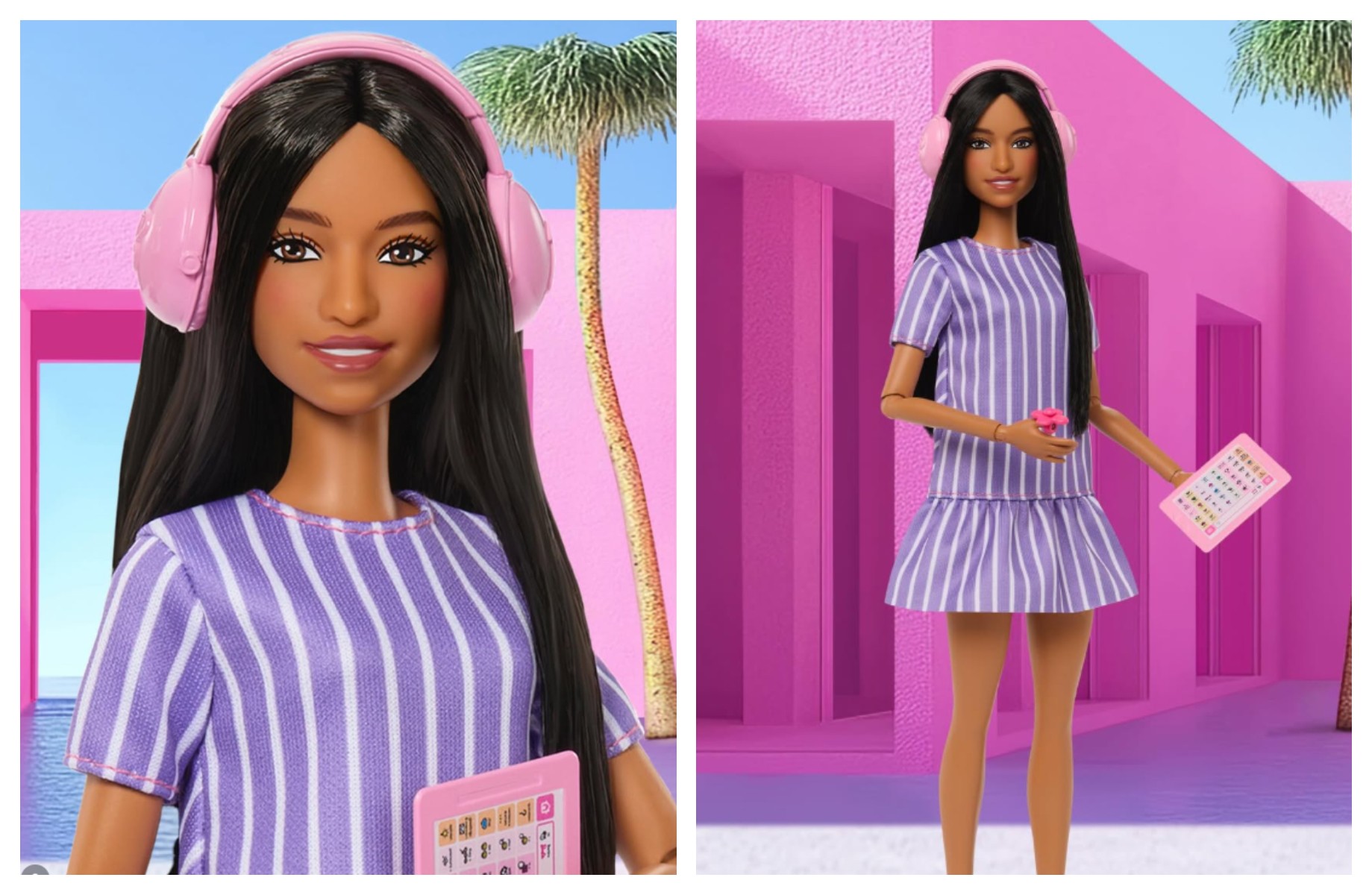 Barbie ganha primeiro modelo autista, com fone, tablet e roupa 'sensível' ao toque; conheça