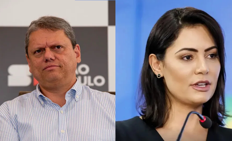 Filhos de Bolsonaro se distanciam de Michelle, que quer recolocar Tarcísio no radar