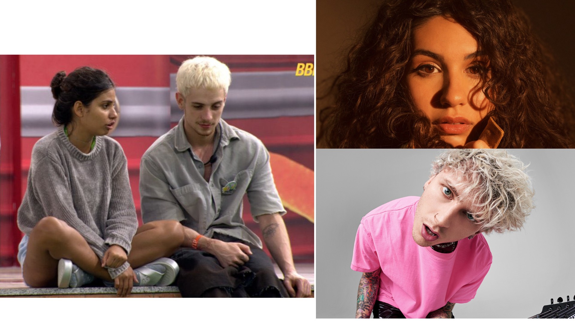 Machine Gun Kelly e Alessia Cara postam sobre semelhança com Juliano Floss e Gabriela, do 'BBB 26'