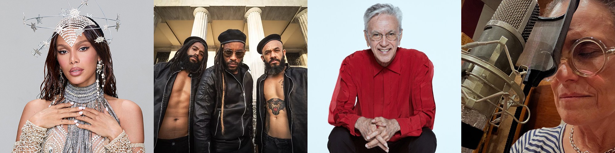 Perspectiva 2026 – Álbuns de Anitta, Black Pantera, Caetano Veloso e Zélia Duncan estão na pauta do ano novo