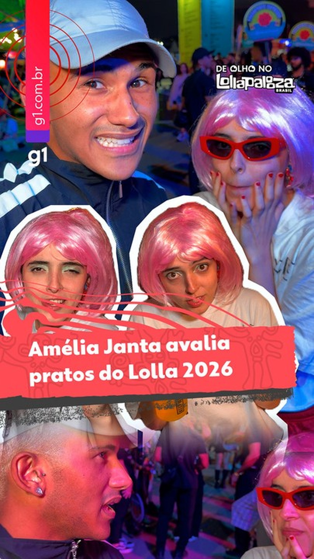 'Janteta russa’ no Lolla: g1 leva vocalista de Varanda para avaliar pratos no Lolla