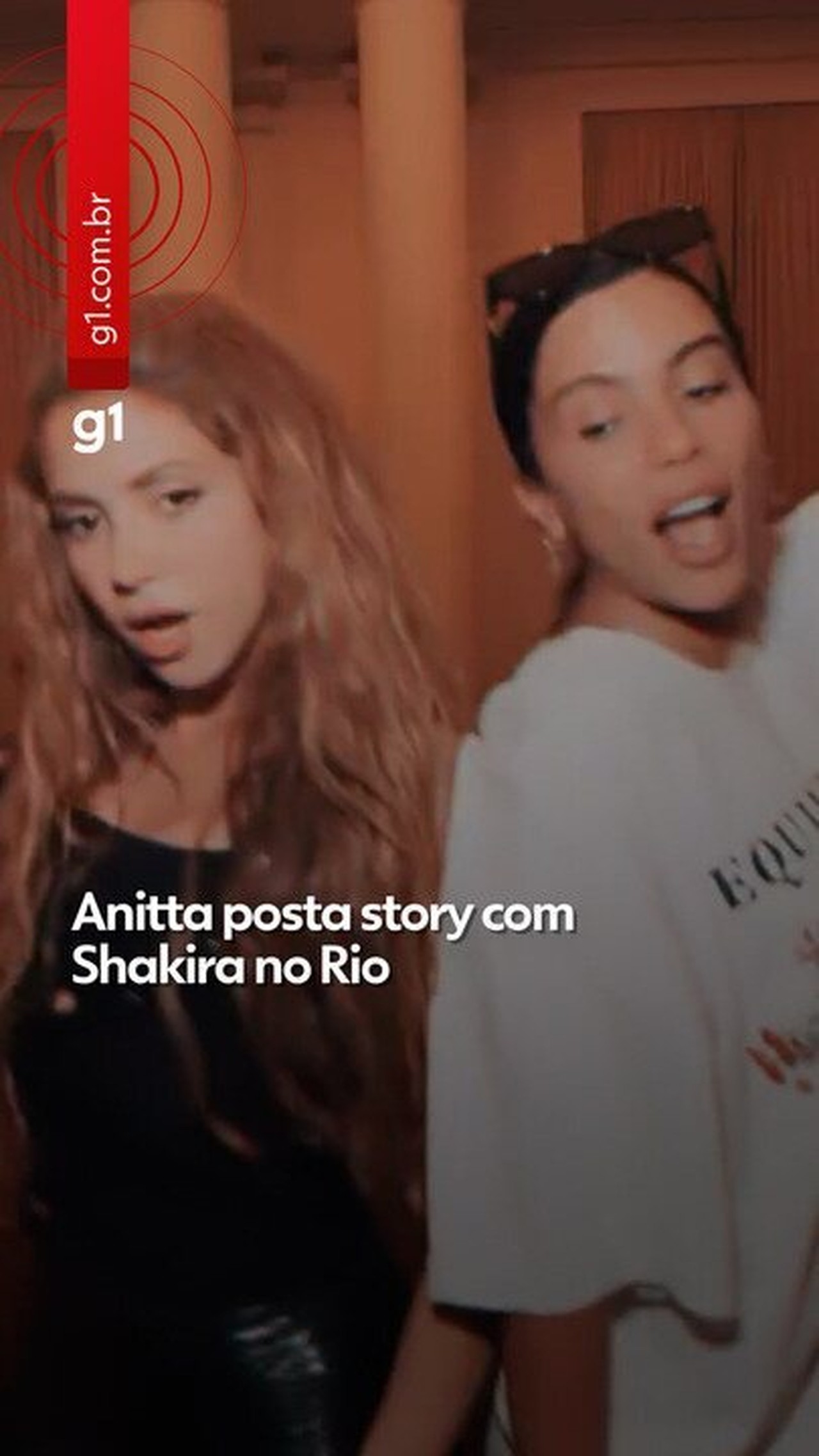 'Choka Choka': Anitta vai cantar com Shakira no Rio e posta vídeo de 'ensaio' no Copacabana Palace