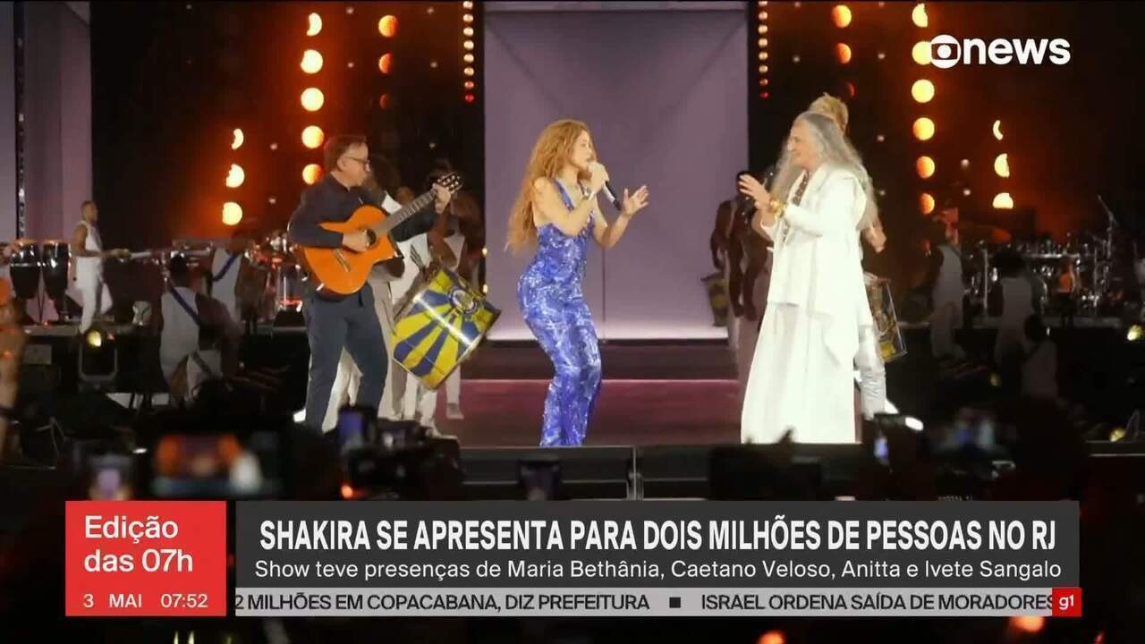 'Copacabana coroou Shakira como a rainha do pop latino': o que a imprensa internacional disse sobre show no RJ