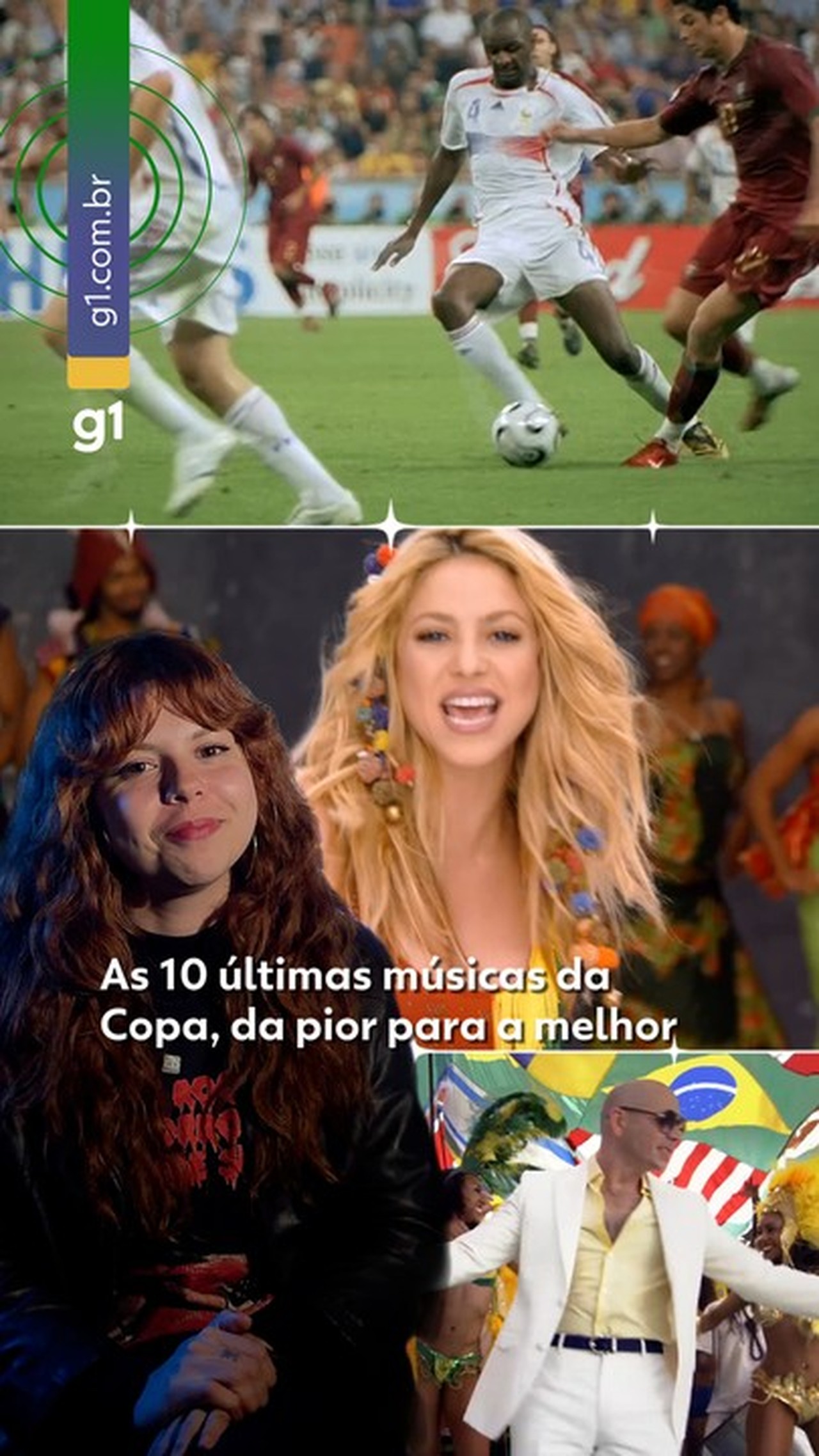 Copa do Mundo: as 10 últimas canções oficiais, na ordem Copa do Mundo: as 10 últimas canções oficiais, na ordem (da pior à melhor)