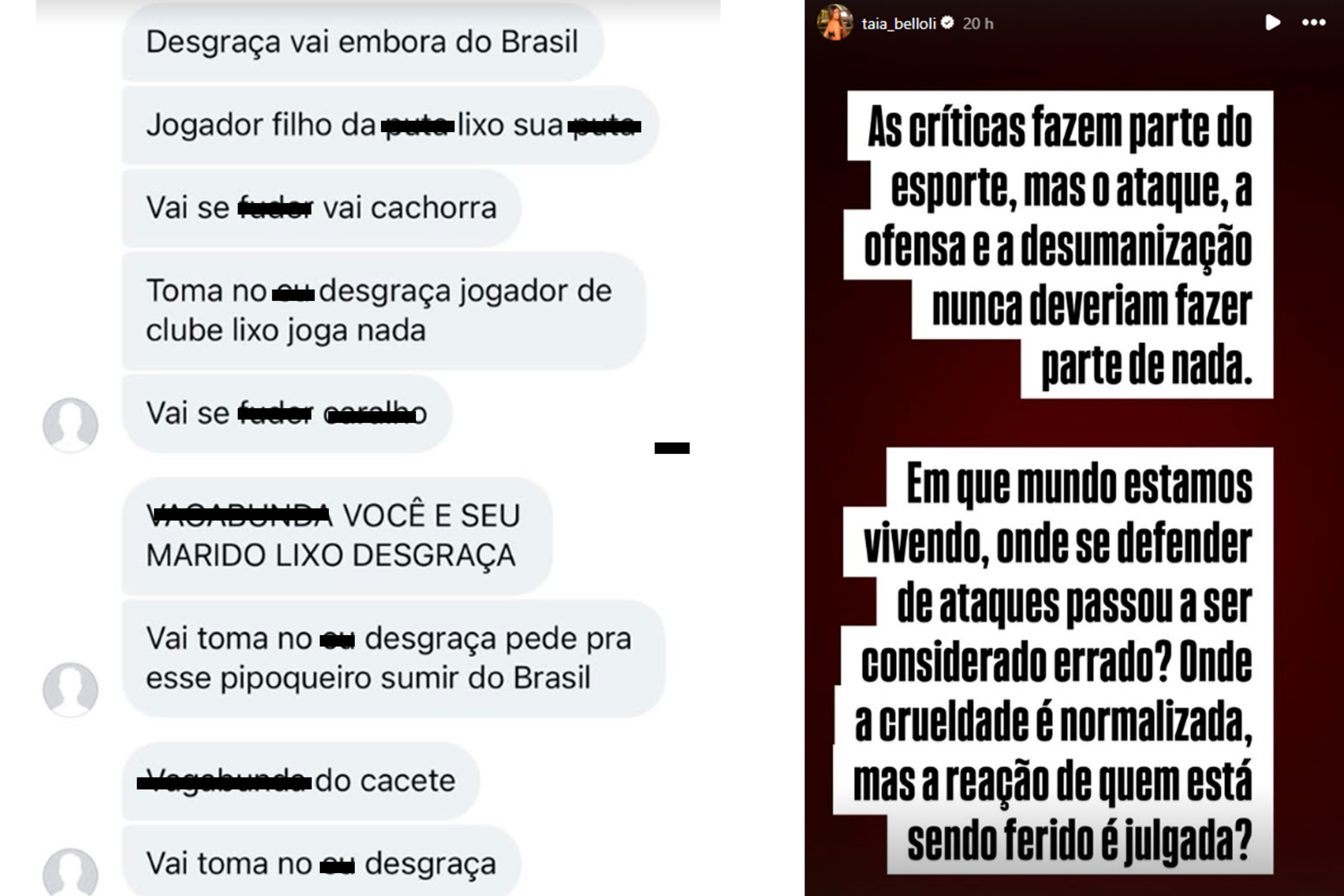 Esposa de Raphinha desabafa após ataques e expõe mensagens ofensivas Esposa de Raphinha desabafa após ataques e expõe mensagens ofensivas nas redes