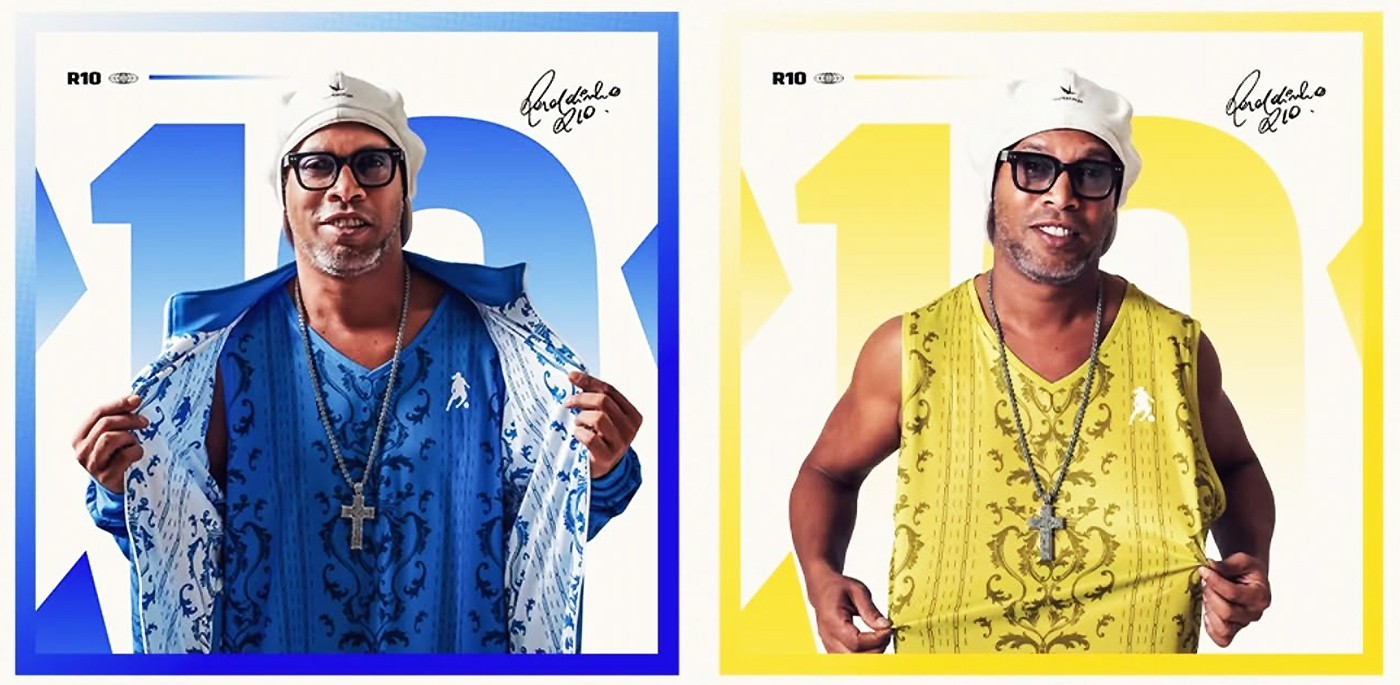 Ronaldinho Gaúcho escala Léo Foguete e Natanzinho Lima para representar o Brasil na seleção do álbum 'Camisa 10'