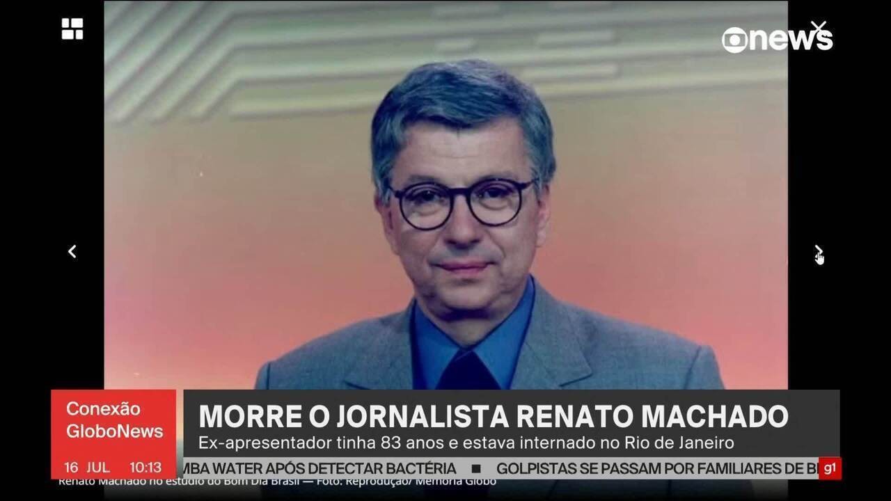 Renato Machado marcou o telejornalismo brasileiro com a cobertura de Renato Machado marcou o telejornalismo brasileiro com a cobertura de eventos históricos mundiais; relembre