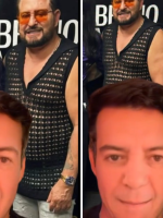 Look 'ousado' do cantor Marrone viraliza, e sertanejos fazem piadas nas redes sociais