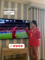 Noiva de Cristiano Ronaldo, atriz de ‘Esquadrão Suicida’ e modelo Sara Sampaio celebram goleada de Portugal; veja